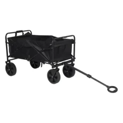 Xenos Opvouwbare bolderkar - zwart - 103x54x108 cm- Festivals