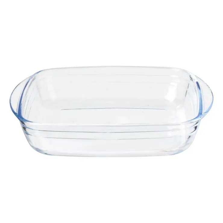Xenos Ovenschaal 1.7 liter - glas - 5x28x20 cm- Ovenschalen