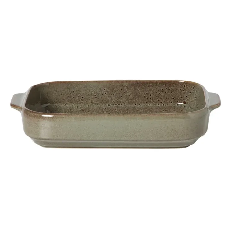 Xenos Ovenschaal Toscane L - groen - 6.5x33x21 cm- Ovenschalen|Kerstservies