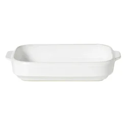 Xenos Ovenschaal Toscane L - wit - 6.5x33x21 cm- Ovenschalen