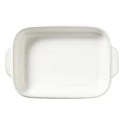 Xenos Ovenschaal Toscane L - wit - 6.5x33x21 cm- Ovenschalen