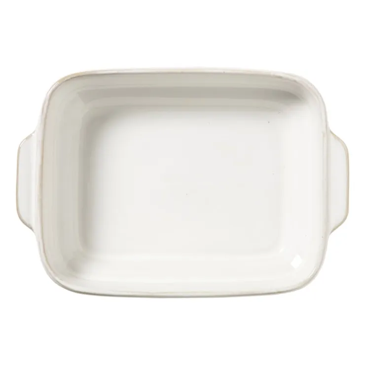 Xenos Ovenschaal Toscane S - wit - 5x22x15 cm- Ovenschalen