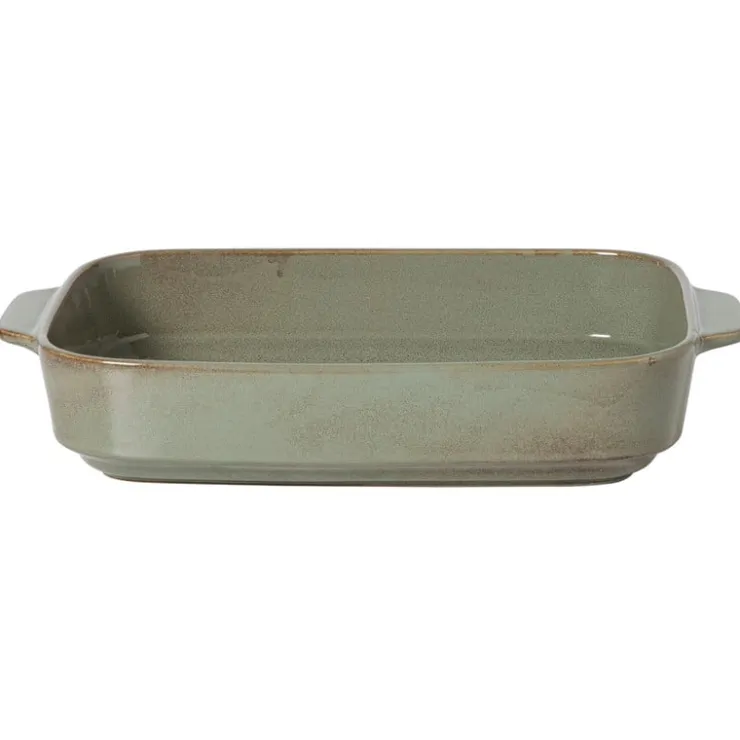 Xenos Ovenschaal Toscane XL - groen - 7.3x38.8x24 cm- Ovenschalen