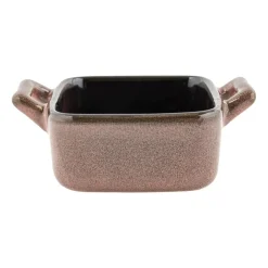 Xenos Ovenschaaltje met grepen s - diverse kleuren - 7x7x3 cm- Ovenschalen