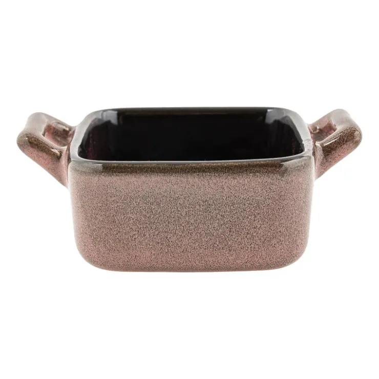 Xenos Ovenschaaltje met grepen s - diverse kleuren - 7x7x3 cm- Ovenschalen