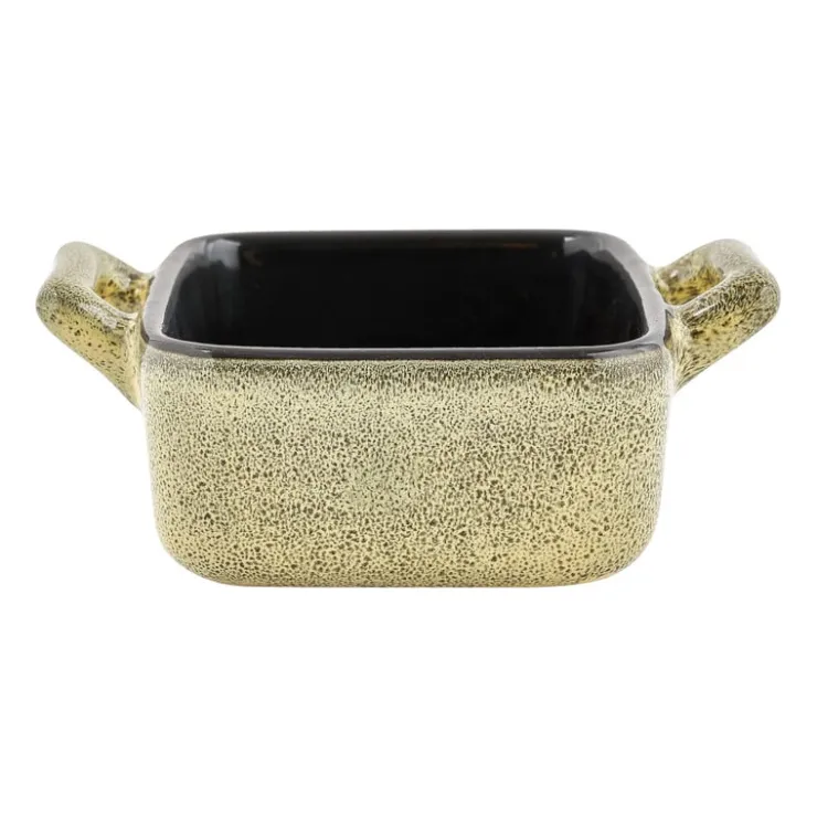 Xenos Ovenschaaltje met grepen s - diverse kleuren - 7x7x3 cm- Ovenschalen