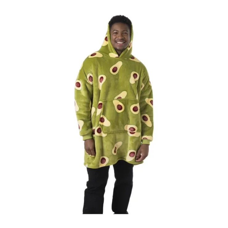 Xenos Oversized hoodie avocado - one size - polyester- Winterartikelen