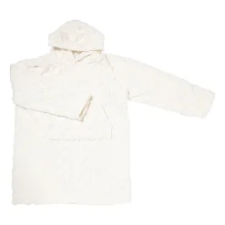 Xenos Oversized hoodie jacquard - offwhite - one size- Winterartikelen