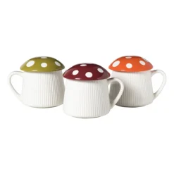 Xenos Paddenstoel mok - groen - 350 ml- Mokken