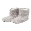 Xenos Pantoffels gemeleerd - lichtgrijs - maat 39-40- Winterartikelen