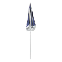 Xenos Parasol gestreept - blauw/wit - ø160x180 cm- Parasols|Strandaccessoires