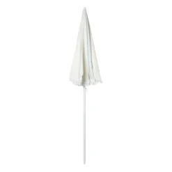 Xenos Parasol gestreept - lichtblauw/wit - ø160x180 cm- Parasols|Strandaccessoires