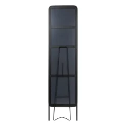 Xenos Passpiegel metaal - zwart - 132x37.5x46 cm- Passpiegels