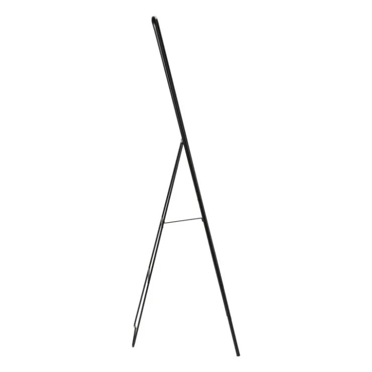 Xenos Passpiegel metaal - zwart - 132x37.5x46 cm- Passpiegels