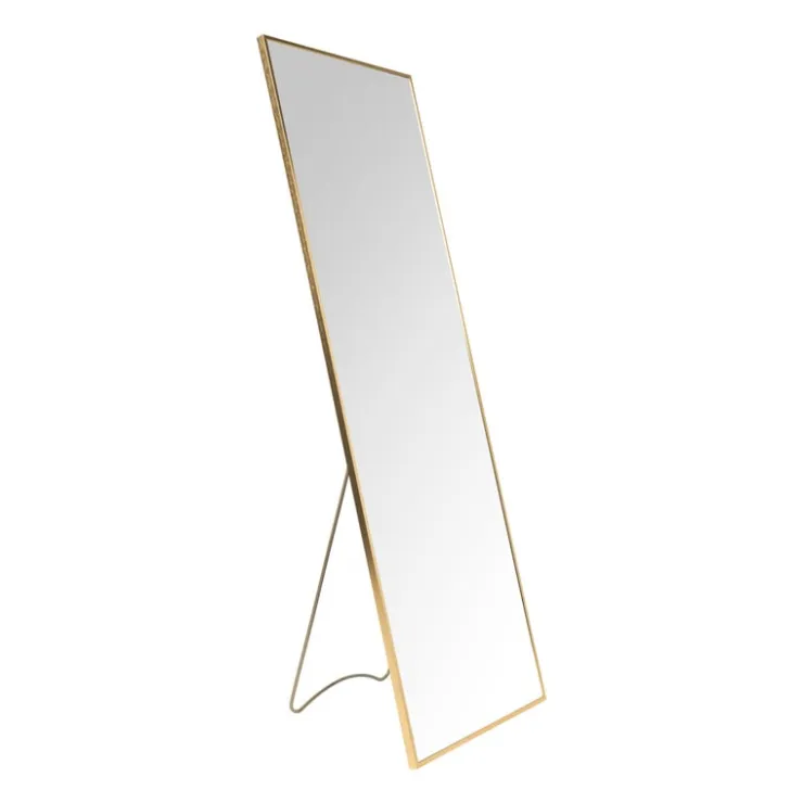 Xenos Passpiegel XL - goudkleurig - 50x150 cm- Passpiegels
