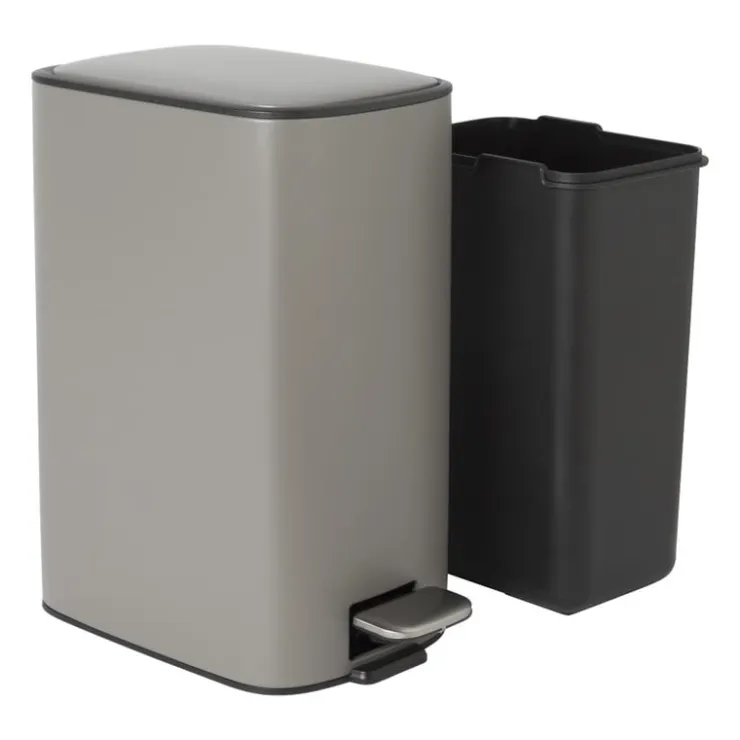 Xenos Pedaalemmer Guard - grijs - 11.5 liter- Pedaalemmers