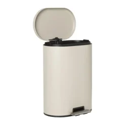 Xenos Pedaalemmer ovaal - beige - 50 liter- Pedaalemmers