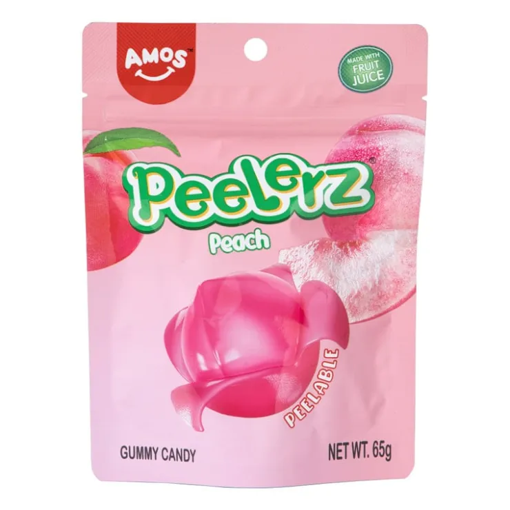 Xenos Peelerz perzik - 65 gram- Snoep