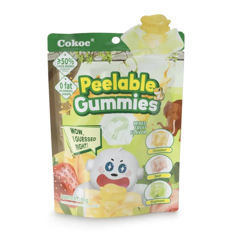 Xenos Peeling gummies mixed fruit - 60 gram- Snoep