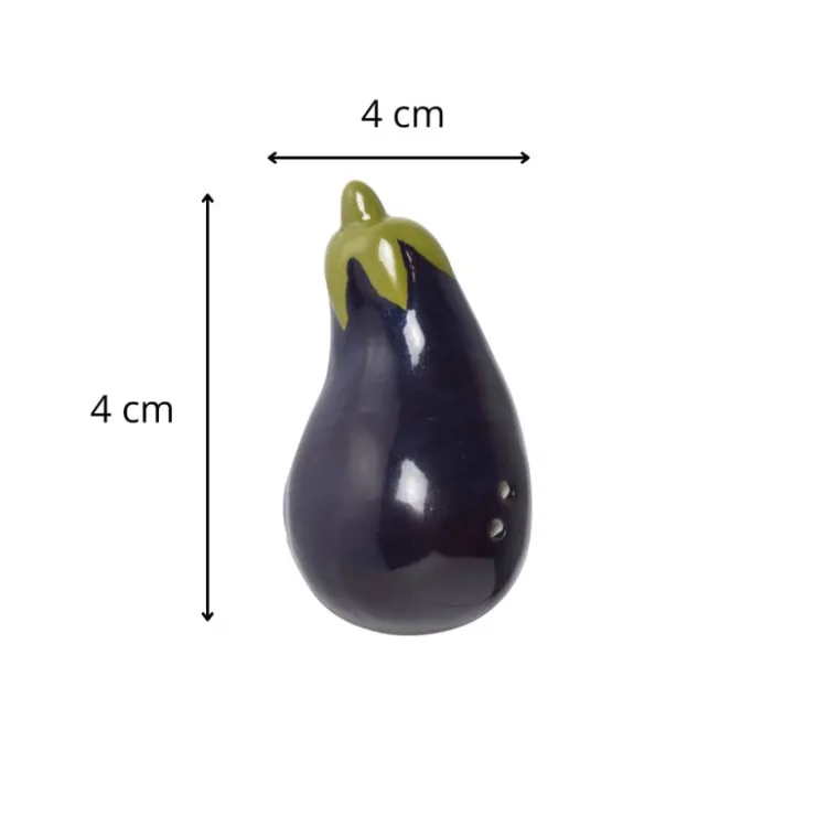 Xenos Peper- of zoutvaatje aubergine - paars - 4x4x4 cm- Keukengerei