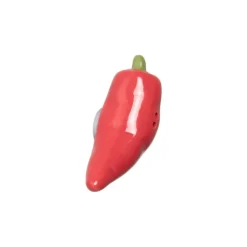 Xenos Peper- of zoutvaatje peper - rood - 4x4x4 cm- Keukengerei