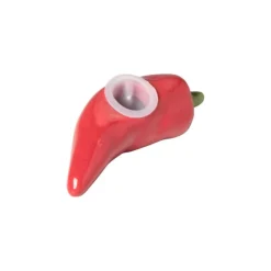 Xenos Peper- of zoutvaatje peper - rood - 4x4x4 cm- Keukengerei