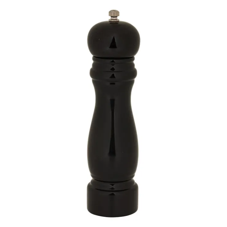 Xenos Pepermolen klassiek - zwart - 22 cm- Keukengerei