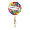Xenos Piñata happy birthday - multikleur - ø44x9 cm- Piñatas