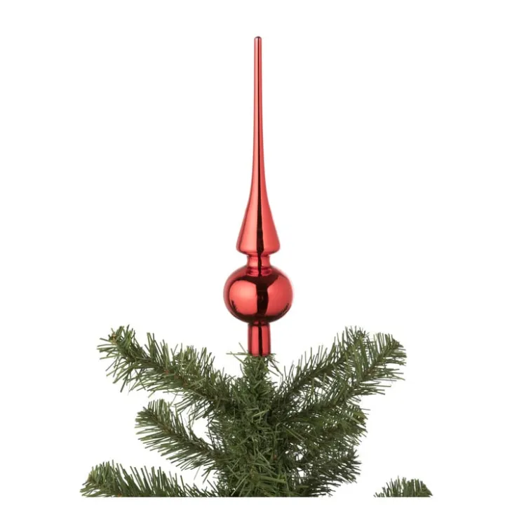 Xenos Piek - rood - 7x7x26 cm- Kerstpieken