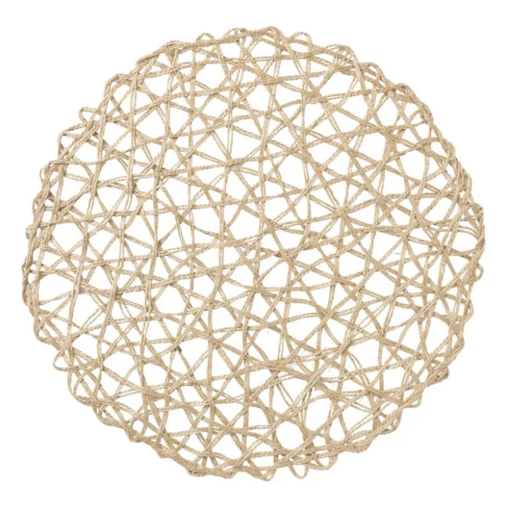 Xenos Placemat - jute - ø38 cm- Placemats