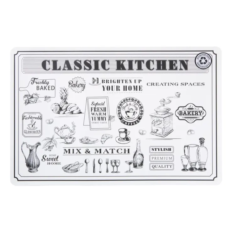 Xenos Placemat keuken - 43.5x28.5 cm - diverse varianten- Placemats