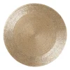 Xenos Placemat kraaltjes - champagne - ø33 cm- Placemats