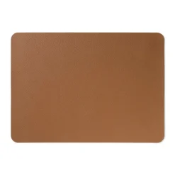 Xenos Placemat PU leer - bruin - 33x46 cm- Placemats