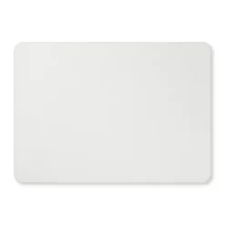 Xenos Placemat PU leer - crème - 33x46 cm- Placemats