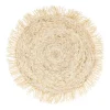 Xenos Placemat rond met franjes - ⌀38 cm- Placemats