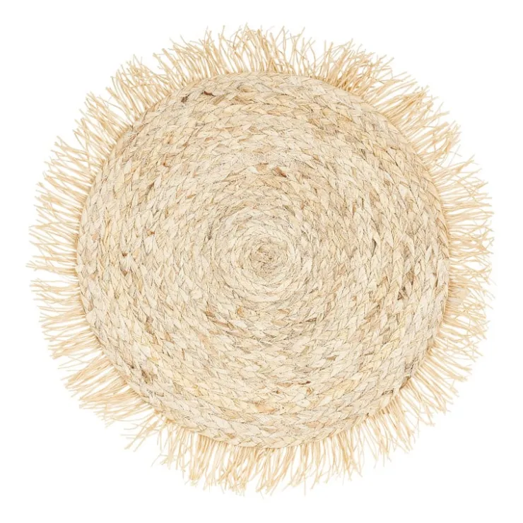 Xenos Placemat rond met franjes - ⌀38 cm- Placemats