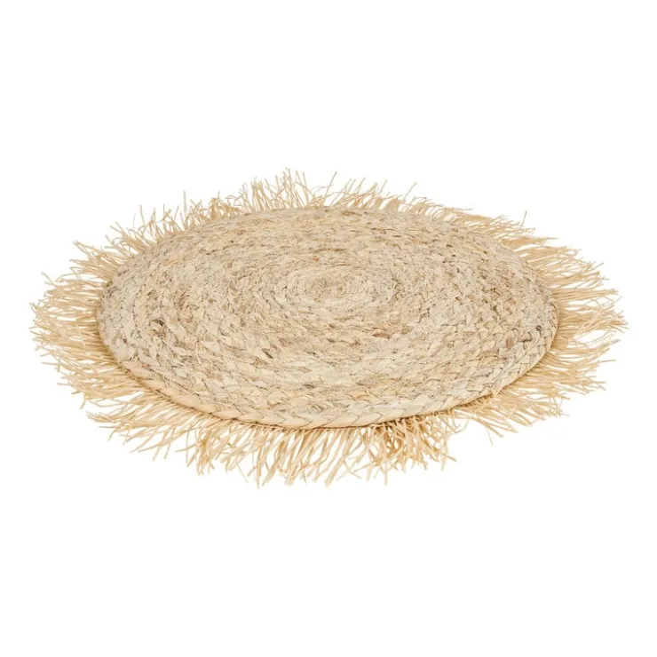 Xenos Placemat rond met franjes - ⌀38 cm- Placemats