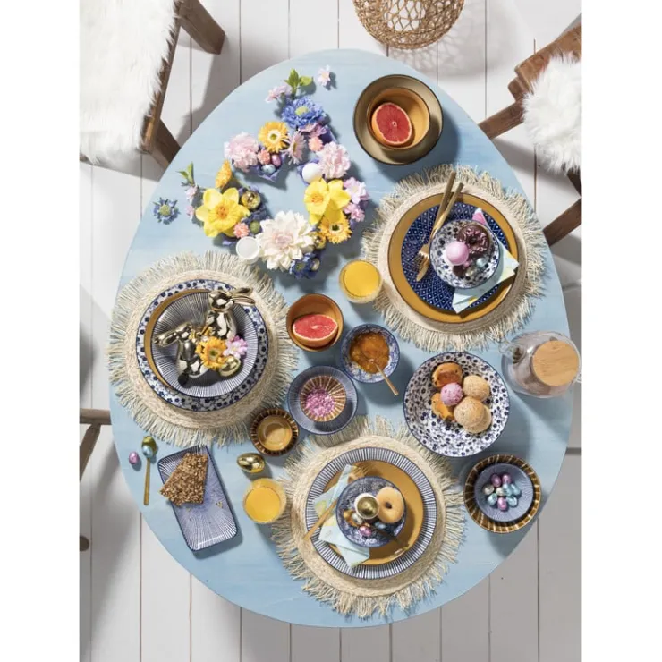 Xenos Placemat rond met franjes - ⌀38 cm- Placemats
