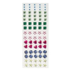 Xenos Plaksteentjes - multikleur - set van 80- Stickers