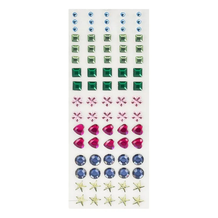 Xenos Plaksteentjes - multikleur - set van 80- Stickers