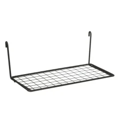 Xenos Plankje voor wandrek - zwart - 8x22x10 cm- Wandrekken