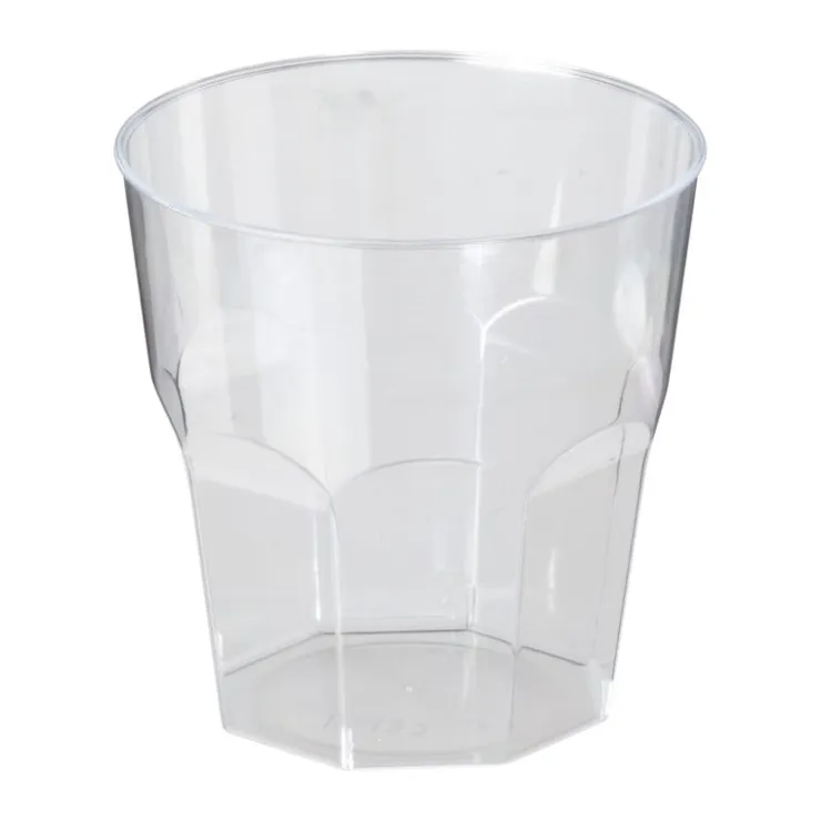 Xenos Plastic glazen - 160 ml - set van 12- Wegwerpservies