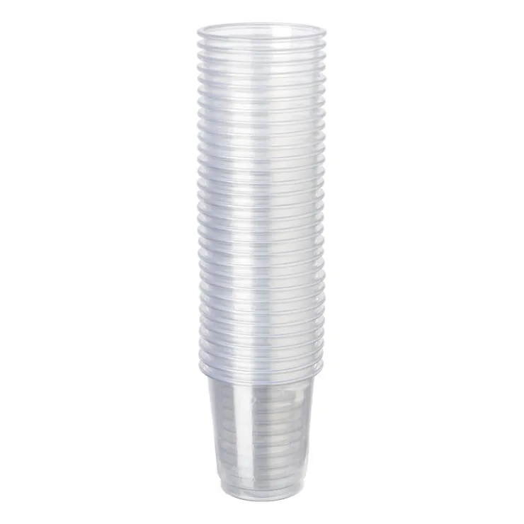 Xenos Plastic shotglazen - 40 ml - set van 40- Wegwerpservies|Shotglaasjes