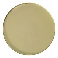 Xenos Plateau rond - goud - ø25x1.5 cm- Kaarsenplateaus