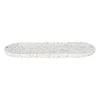 Xenos Plateau Terrazzo - steen - 2x33.7x12.9 cm- Badkamer Accessoires|Kaarsenplateaus