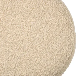 Xenos Poef bubbles - beige - ø38x42 cm- Poefjes