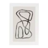 Xenos Poster abstract 2 - beige/zwart - 21x30 cm- Posters