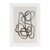 Xenos Poster abstract 1 - beige/zwart - 21x30 cm- Posters