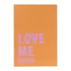 Xenos Poster love me tender - oranje/roze - 21x30 cm- Posters