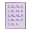 Happy at home by Sanny Poster met lijst la la la - paars/roze - 40x30 cm -- Posters